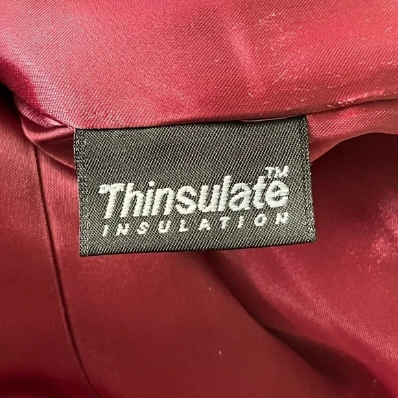 LL Bean Pink Wool Pea Coat Nautical Anchor Buttons Preppy Jacket Size 6 - Picture 14 of 16